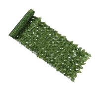 Pssopp Haie de Fausses Feuilles, écran de Clôture de confidentialité en Plastique Résistant aux, 0,5 X 3 Mètres, Idéal pour la Décoration de Jardin et de Balcon (Feuille de pastèque imprimée en
