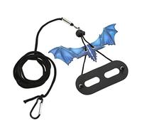 Pssopp Harnais de Dragon Barbu Réglable, Laisse de Lézard en Cuir Souple avec Un Design de Dinosaure Cool pour Petits Reptiles et Utilisation en Extérieur (Blue)