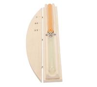 Pssopp Horloge de Sable Rotative en Bois, Minuterie de Sable de Sauna de 15 Minutes, Horloge de Rotative en Bois, Verre de pour Salle de Bain, Sauna, Salle de Spa Nan