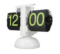 Pssopp Horloge Mécanique Rabattable, Horloge de Bureau Numérique Rétro, Horloge Facile à Lire de 12 Heures pour Salon, Chambre à Coucher, Acier Inoxydable 304, Balcon d'étude (Numéro