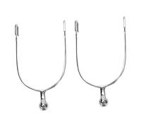 Pssopp Horses Anglais en Acier Inoxydable avec Une Boule de Scooter pour Entretenir Les Chevaux, Améliorer la sensibilité aux Jambes pour Les Amateurs de Conduite, 2pcs