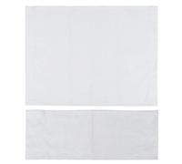 Pssopp Housse de Chaise en Toile, Housse de Remplacement Lavable pour Chaise de Réalisateur, Ensemble de 2 Pièces Confortable et Durable pour Salle à Manger et Salon (White)