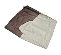 Pssopp Housse de Fontaine de Jardin, Tissu Oxford Imperméable 210D Enduit d'argent, Protection d'hiver Durable pour Fontaines et Statues Extérieures, Taille 68,1 X 48,0 Pouces (Beige avec Couleur