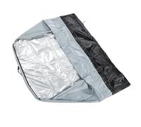 Pssopp Housse de Machine de Récupération de Réfrigérant, Housse de Machine AC en Tissu Polyester Enduit d'argent avec Fenêtre Visuelle, Protection -vent contre la Pluie, le Soleil, la Neige, 37,4 X