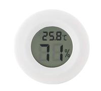 Pssopp Indicateur d'Humidité et Température pour Reptile Grand Écran LCD Confort et Changement de Température Switch Blanc