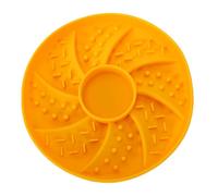 Pssopp Insert pour Alimentation Lente, Bol en Silicone Antidérapant pour Alimentation Lente, Puzzle Interactif pour Chiots et Chiens de Grande Race (Yellow)