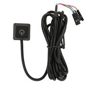 Pssopp Interrupteur d'alimentation PC, Extension de Bouton d'alimentation PC Indicateur d'alimentation LED Pratique Plug and Play Externe pour Hôtels pour Cafés Internet (1,65M)