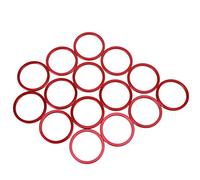 Pssopp Joint de Volant d'inertie 15 Pièces Joint de Rondelle de Vélo, Diamètre Intérieur de 34,9 Mm, Diamètre Extérieur de 39,8 Mm, épaisseur de 2,5, Ensemble O adapté aux Vélos et Accessoires