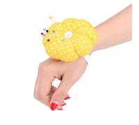 Pssopp Jolie Citrouille à la Citrouille avec Bracelerie Réglable, Stockage d'organisateurs pour Coudre des épingles, pour Maman, Débutants, Filles, Enfants, Grands-mères. Plateau Amovible, Coussin (3