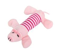 Pssopp Jouet à Mâcher de Chiot, Jouet de Chiot en Peluche Grincer, sans Danger pour Les Chiens Favorise la Relation Réduit l'anxiété avec Le Son pour Un Amusant pour Les Animaux (Cochon rosée)