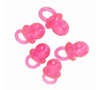 Pssopp Jouet à Mâcher pour Chien de Compagnie 5 Pièces, Jouet à Mâcher Interactif en Forme de Sucette en Matériau TPR pour Chiens (Rouge)