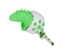 Pssopp Jouet à Mâcher pour Chien en Forme d'œuf de Dinosaure, Matériau TPR, Favorise Les Soins Dentaires et Le Plaisir pour Les Chiens de Toutes Tailles (Green)