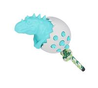 Pssopp Jouet à Mâcher pour Chien en Forme d'œuf de Dinosaure, Matériau TPR, Favorise Les Soins Dentaires et Le Plaisir pour Les Chiens de Toutes Tailles (Lac Bleu)
