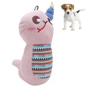 Pssopp Jouet de Chien Grincement, Interactif Doux et Confortable Chiot en Peluche Mâchonnez Un Jouet pour Animaux de Compagnie pour Les Petits et Moyens Chiens (Pink)
