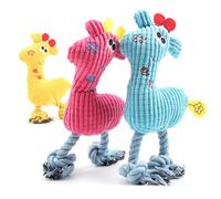 Pssopp Jouet de Dentition en Peluche pour Chiot, 3 Pièces, Jouets à Mâcher pour Chien Grinçant, Jouets de Dentition en Peluche pour Chiot, Peluches Interactives pour Chien Grinçant pour Petits, (3PCS)