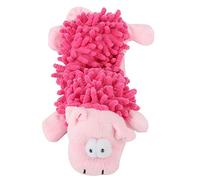 Pssopp Jouet en Peluche pour Chats et Petits Chiens avec Dispositif Sonore pour Mordre, Mâcher, Jouer, 4 Formes d'animaux Mignons, Chien Marron, Canard Jaune, Cochon Rose, Poulet Blanc (Cochon rosé)