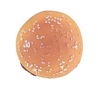 Pssopp Jouet Hamburger Grincheux, Mastication en Caoutchouc Durable, Boule de Sailaker Drôle pour Les Petits Chiens Moyens Moyens, Heures de Plaisir et Exercice, Jouet pour Animaux de Compagnie