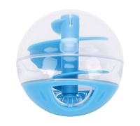 Pssopp Jouet pour Chat à Alimentation Lente, Boule Distributrice de Friandises Interactive avec Rainures en Spirale, Vitesse d'alimentation pour Les Chats D'intérieur en Surpoids, Jeu (Blue)