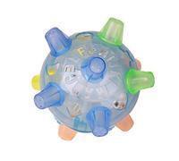Pssopp Jouets pour Animaux de Compagnie, Balle D'activation Sautante pour Animaux de Compagnie LED Balle Sautante Balle de Jeu Musique Rebondissant Jouet Balle de Danse pour Chiens Chats