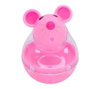 Pssopp Jouets pour Chats Distributeur de Friandises Interactif en Plastique pour Chat Jouet de Friandises Roulant Coulissant pour Chaton d'intérieur Petits Chiens Distributeur de Boules de (Pink)
