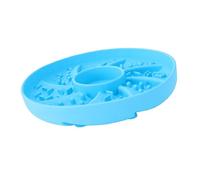 Pssopp Jouets pour Chiens 19x19x3cm Bol de Puzzle en Silicone pour Chiot Tapis Interactif pour Alimentation Lente pour Chien pour la Formation de Nourriture Sèche et Humide Soulagement de l'ennui