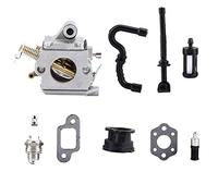 Pssopp Kit de Carburateur de Haute qualité pour MS170 MS180 017 018, Installation Facile pour la Réparation et L'entretien des Tronçonneuses