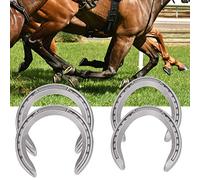 Pssopp Kit de Fer à Cheval en Alliage d'aluminium 4 Pièces, Outil d'équitation Durable pour Chevaux, Antidérapant et Résistant à l'usure, Idéal pour l'équitation de Compétition (6 ID : 16,5