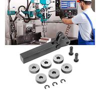 Pssopp Kit de Moletage en Acier, Pas de 0,5 1 2 Mm, Double Linéaire | Roues interchangeables à motif sergé, 6 rouleaux en acier traité thermiquement, poignée antidérapante sur les poignées des
