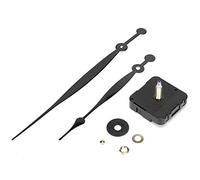 Pssopp Kit de Moteur de Mouvement d'horloge à Quartz en Plastique alimenté par Pile AA, Aiguilles d'horloge, Arbre de 28 Mm pour Cadran 'horloge de 15 à 20 Pouces, Réparation de Bricolage de Haute