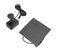 Pssopp Kit de Pompe à Eau Solaire, ABS Durable, Fontaine à énergie Solaire Efficace avec Buses et Anneaux de Flottaison pour Bains d'oiseaux et Aquariums