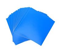 Pssopp Kit de Réparation de Piscine en PVC Autocollant 20 Pièces, Patchs Gonflables Bleus à Forte Adhérence pour Bouées, Matelas Pneumatiques, Bateaux, Tentes (Carré 20 pièces)