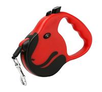 Pssopp Laisse de Chien de Frein à Verrouillage Automatique Laisse de Chien Rétractable, de de Frein à Verrouillage Automatique de 16,4 Pieds Corde Télescopique Antidérapante pour Animaux de (Rouge)