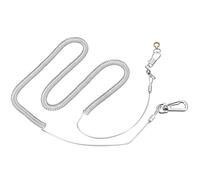 Pssopp Laisse de Harnais pour Oiseaux, Jouet pour Perroquet, Corde d'entraînement au Vol en Plastique, Conception Anti-évasion pour Aras, Cacatoès, Oiseaux Conures (Corde Volante 4,5 mm + 6 m.)