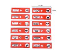 Pssopp Lames de Microscope, 12 Lames de Microscope Préparées en Plastique avec étiquettes à Code Couleur pour les Enfants et les étudiants en éducation Scientifique (rouge)