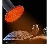 Pssopp Lampe Chauffante pour Reptiles E27, Lumière Infrarouge en Céramique 100W 200W, Parfaite pour Les Reptiles comme Les Lézards et Les Serpents (100W)