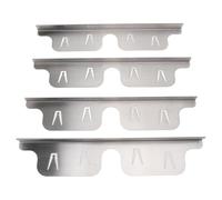 Pssopp Lot de 2 Cache-fenêtres Extensibles en Acier Inoxydable pour Comptoir de Cuisine, Résistant à la Chaleur, 35 à 70 Cm, Passe au Lave-vaisselle, pour Comptoir de Cuisinière