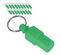 Pssopp Lot de 20 Capsules Anti-perte pour Colliers D'identification pour Chiens et Chats, avec Tube de Rangement étanche pour les Informations de Contact (nom, adresse). (GREEN)