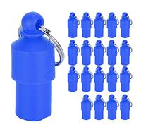 Pssopp Lot de 20 Capsules Anti-perte pour Colliers D'identification pour Chiens et Chats, avec Tube de Rangement étanche pour les Informations de Contact (nom, adresse). (BLUE)
