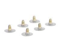 Pssopp Lot de 3 Paires de Fermoirs de Boucles D'Oreilles en Argent Sterling 925, Fermoirs à Verrouillage sécurisé, Remplacement Hypoallergénique pour Femmes et Filles, Oreilles Sensibles (GOLD)