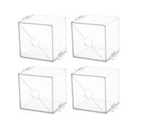 Pssopp Lot de 4 Moules de Mise en Forme de Fruits en ABS Transparent en Forme de pour Tomates, Fraises, Citrons, Concombres, Coque Facile à Ouvrir pour les Jardiniers et les Enfants (B)