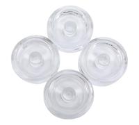 Pssopp Lot de 4 Poids de Fermentation en Verre, 7 Cm de Diamètre, Kit de Fermentation pour Bocaux à Large Bouche et Légumes (4 pièces transparentes)