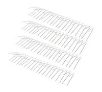 Pssopp Lot de 6 Répulsifs Anti-Oiseaux en Acier Inoxydable, Pointes Anti-Oiseaux pour Pigeons, Corbeaux, Mouettes, avec Base en Plastique Durable pour Rebord de Fenêtre, Mur de Clôture