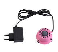 Pssopp Lumière d'aquarium LED 12 lumières à bulles submersibles LED et air Disque de pierre à air d'aquarium en pierre pour décorations d'aquariums de poissons