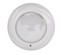 Pssopp Lumière de Piscine LED sous-Marine, Lumière de Piscine Murale ABS PC 12 V 18 W IP68 avec Câble de 1,87 M, Faisceau de 120 Degrés pour Piscines d'arrière-Cour, Fontaines Publiques (Blanc