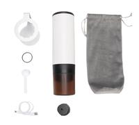 Pssopp Machine à Expresso Portable, 15, Auto-nettoyante à une Touche | Cafetière sans fil, batterie 7800 mAh alimentant plus de 50 tasses chaudes, affichage numérique de la température,