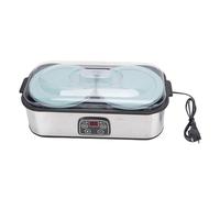 Pssopp Machine à Yaourt Automatique 2L, Contrôle de Minuterie, Design en Acier Inoxydable, Fermentation 48 Heures, Affichage LCD, Usage Domestique et Commercial, 220V