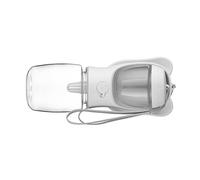 Pssopp Mangeoire 2 en 1 pour Animaux de Compagnie, Bouteilles d'eau et Récipient de Nourriture, capacité de 350 ML, Serrure Anti-Fuite pour Chien, Voyage en Plein Air (White)