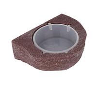 Pssopp Mangeoire anti-échappement pour reptiles - Gamelle pour nourriture et eau - Type de suspension pour lézard, iguane, caméléon, gecko, tortue, marron, Moderne