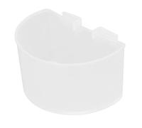 Pssopp Mangeoire pour Cage à Oiseaux, Ensemble de Bols d'alimentation en Plastique, 20 Pièces, Mangeoire à Oiseaux Bleue pour Petits et Perroquets 4,33x2,36 Pouces, Installation Facile (L)