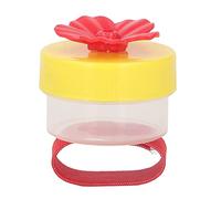 Pssopp Mangeoires à Colibris Portables, Mini Mangeoire à Fleurs en Plastique avec Clips, à Anneaux Amovible pour Colibris pour Les Amateurs d'observation des Oiseaux (Yellow)